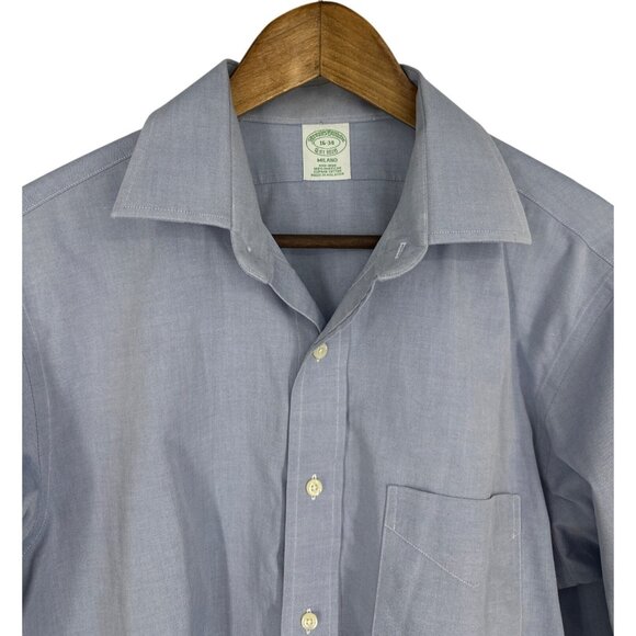 Brooks Brothers Milano Non-Iron Supima Cotton Dress Shirt 16-34 - Picture 2 of 10